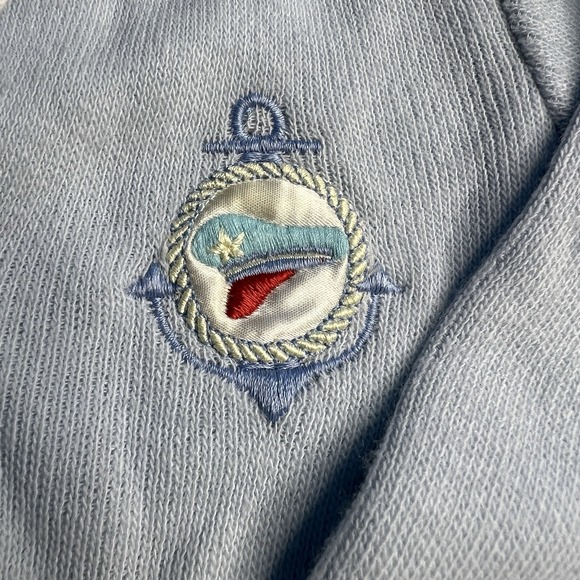 Vtg 1980's Childwise Baby Toddler Sweater Blue Coastal Nautical Preppy 18 Months - Picture 3 of 9